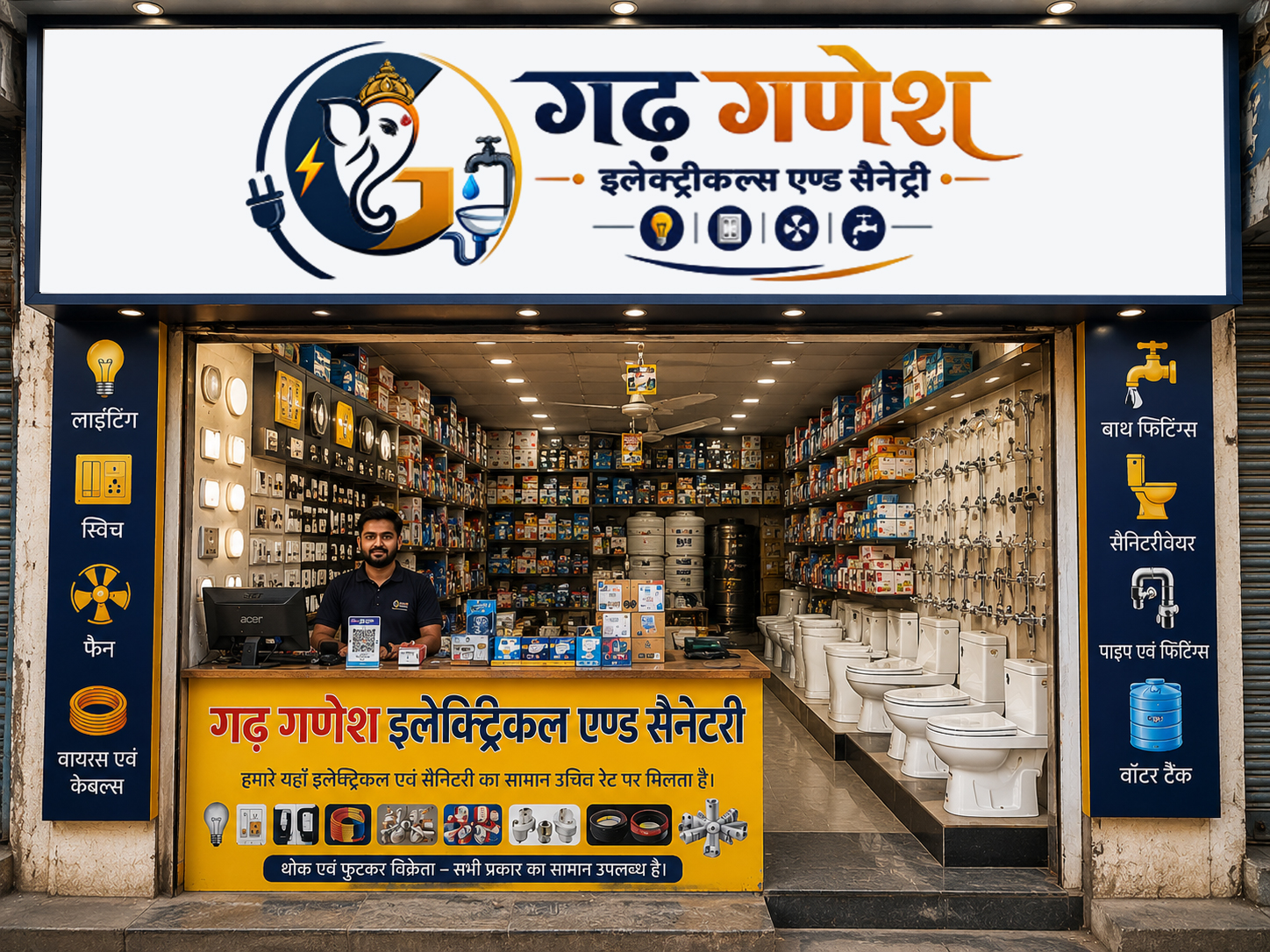 Our sanitary showroom